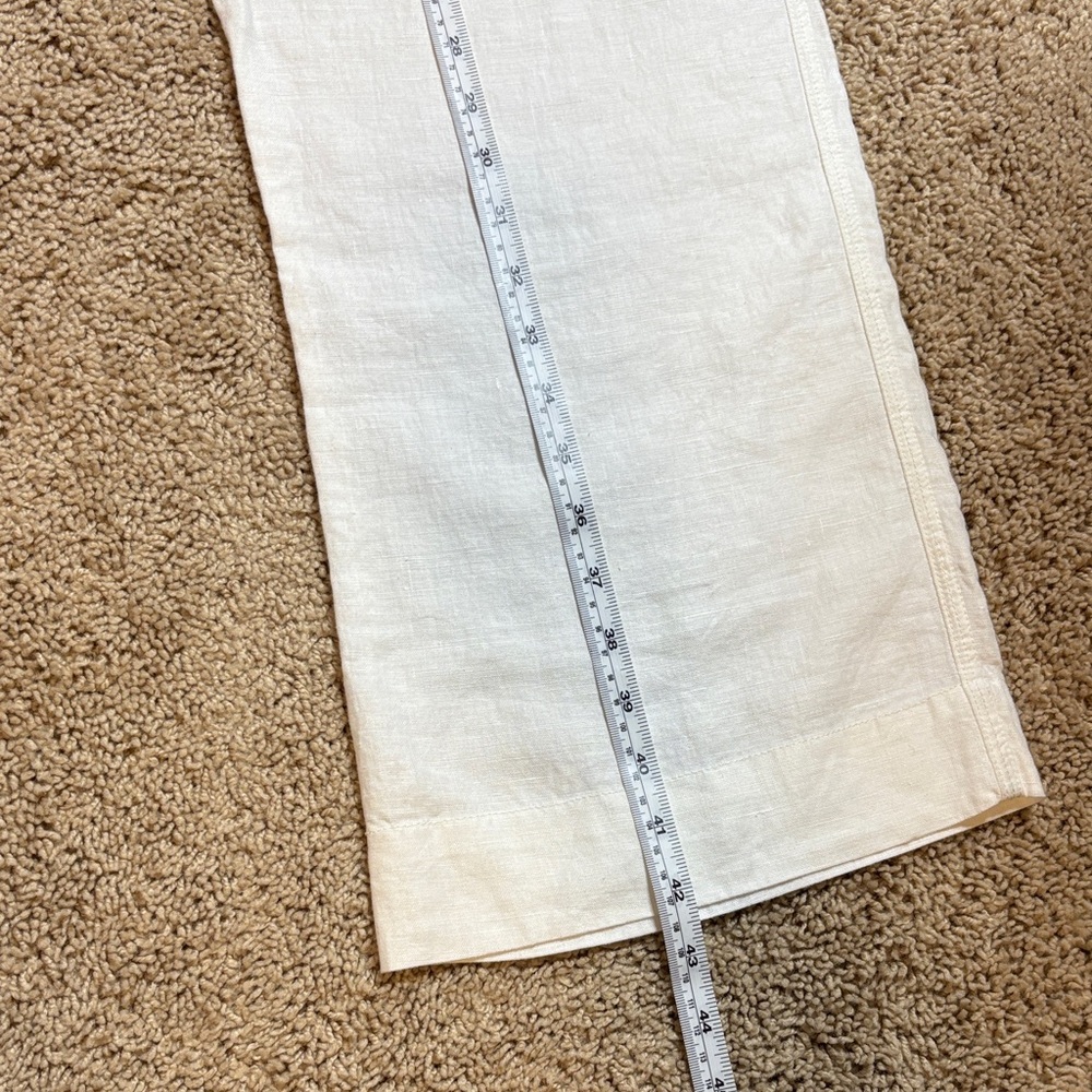 James Perse White Linen Pants - Picture 4 of 6